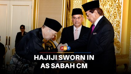 Hajiji sworn in for second term as Sabah chief minister