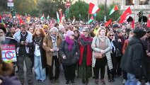 Il corteo per la Palestina sfila per le vie di Roma