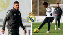 Intenso entrenamiento del Real Madrid previo al jugeo ante Girona, donde buscará retomar el liderato