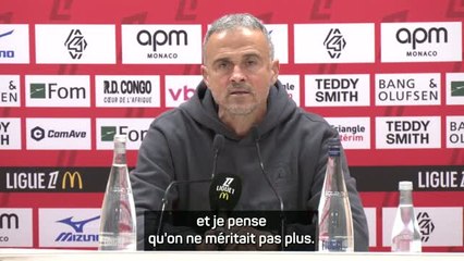 PSG - Luis Enrique : "Notre plus mauvais match de la saison"