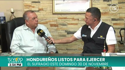 Expresidente Porfirio Lobo llama a los hondureños a ejercer su voto este 30 de noviembre