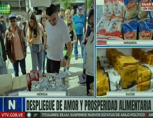 Merideños son favorecidos con el Plan de Amor y Prosperidad Alimentaria
