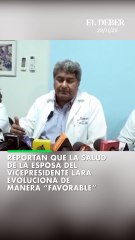 Reportan que la salud de la esposa del vicepresidente Lara evoluciona de  manera “favorable”