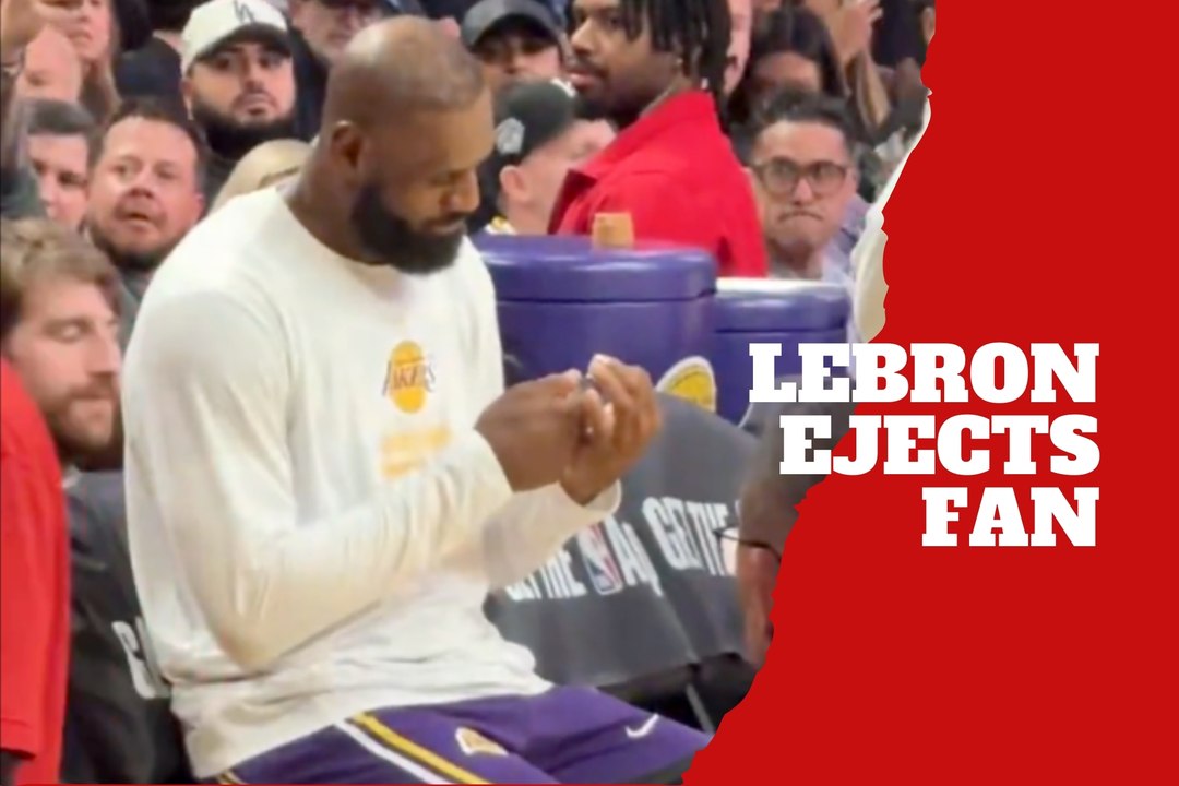 Fan ejected after exchange with LeBron James during Lakers Game