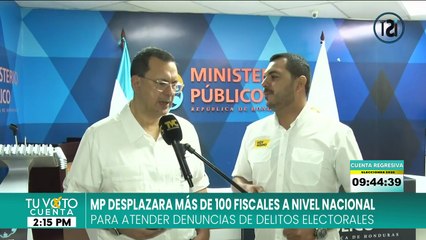 MP desplazará más de 100 fiscales a nivel nacional para atender denuncias de delitos electorales