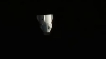 Watch SpaceX's AX-4 Crew Dragon Drift Away From Space Station After Undocking