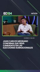 "Yo seré candidato a alcalde o a gobernador, eso ya está decidido", afirma Juan Carlos Medrano