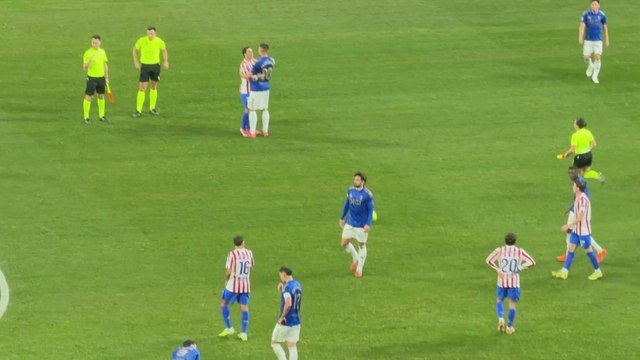 Celebración completa Atlético de Madrid tras ganar al Oviedo