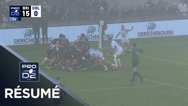 PRO D2 Saison 2025-2026 J12 - Résumé CA Brive - Colomiers Rugby