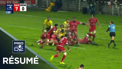 PRO D2 Saison 2025-2026 J12 - Résumé US Dax - Stade Montois Rugby