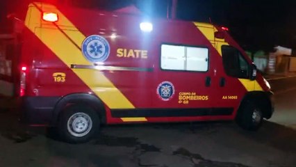 Motociclista fica ferido em acidente com carro no bairro Santa Felicidade