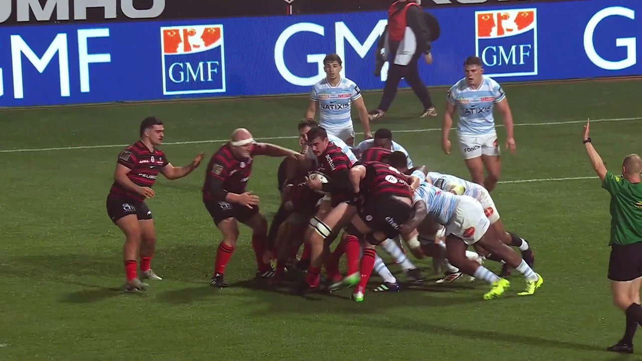 TOP 14 - Essai de Emmanuel MEAFOU (ST) - Stade Toulousain - Racing 92