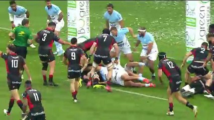 TOP 14 - Essai de Monty Ioane (LOU) - Aviron Bayonnais - LOU Rugby