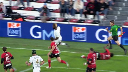 TOP 14 - Essai de Josua VICI (USM) - RC Toulon - US Montauban