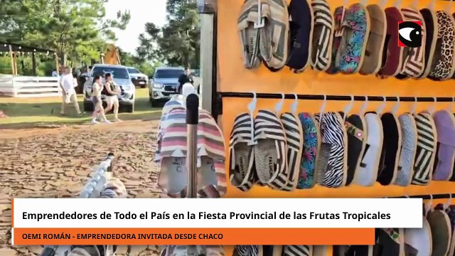 Emprendedores de todo el país en la Fiesta Provincial de las Frutas Tropicales