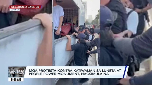 Mga raliyista, ookupahan umano ang kahabaan ng Roxas Blvd. para sa “Baha 2.0” | GMA Integrated News