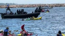 Rising Tide protesters breach shipping channel en masse as police swarm | Newcastle Herald | November 30, 2025