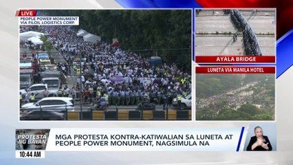 Protesta kontra-katiwalian sa White Plains, Quezon City, nagsimula na | GMA INtegrated News