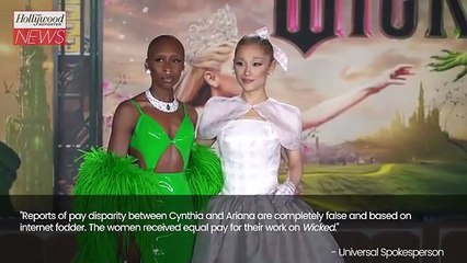 Ariana Grande & Cynthia Erivo Were Paid the Same for 'Wicked' | THR News Video