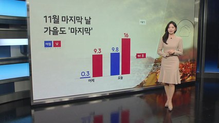 [날씨] 11월 마지막 날...가을도 마지막 / YTN