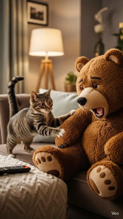 Cat & Bear Funny Magic Remote | Short Comedy Video