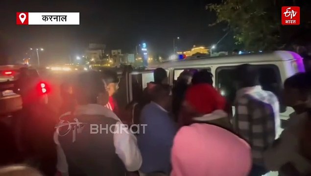 करनाल में सड़क हादसा, स्पीकर हरविंदर कल्याण ने रुकवाया काफिला, घायल को अस्पताल भिजवाया, कार और ट्रक में हुई थी टक्कर