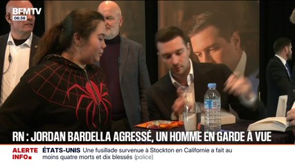Un homme placé en garde à vue pour avoir "éclaté un œuf" sur la tête de Jordan Bardella lors d'une séance de dédicaces