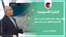 الأردن | توقعات الطقس خلال الأسبوع من ديسمبر عبر النشرة الجوية