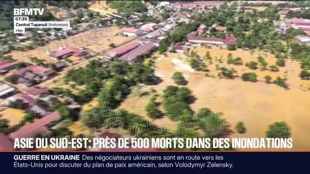 Inondations en Asie du sud-est: le bilan provisoire monte à près de 500 morts