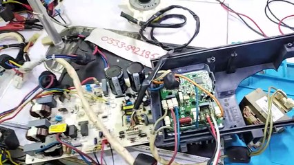 #615 Haier DC inverter ac compressor stop after 10 second  trip problem BABAR PCB