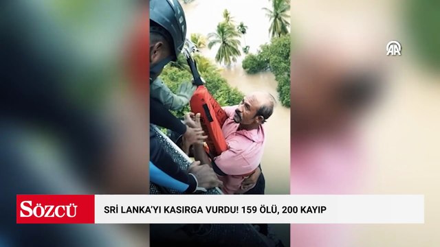 Sri Lanka'yı kasırga vurdu! 159 ölü, 200 kayıp