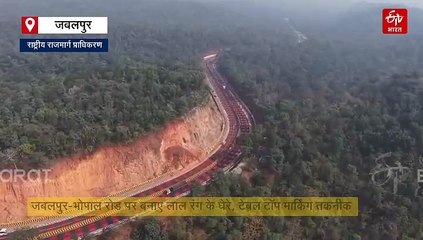 NHAI ने सड़क को कर दिया लाल, जंगली जानवरों की सुरक्षा के लिए नया प्रयोग
