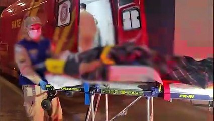 Motociclista sofre TCE e várias fraturas após acidente no Santa Cruz