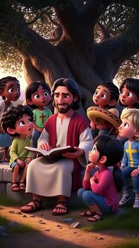 jesus ensinando o salmo 2 para crianças