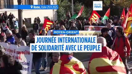 Journée internationale de solidarité avec le peuple palestinien : manifestations à Rome et Dublin