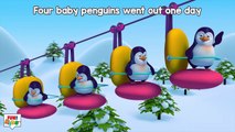 Five Little Penguins - Funny 3d Kindergarten Baby Songs by FunForKidsTV
