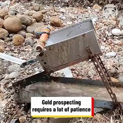 Easy way of gold prospecting in river & streams