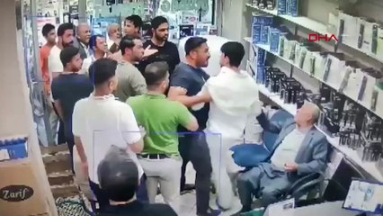Şanlıurfa’da iş yerinde 7 kişinin yaralandığı kavga kamerada
