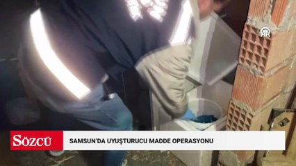 Bir binanın çatı katında uyuşturucu madde ele geçirildi