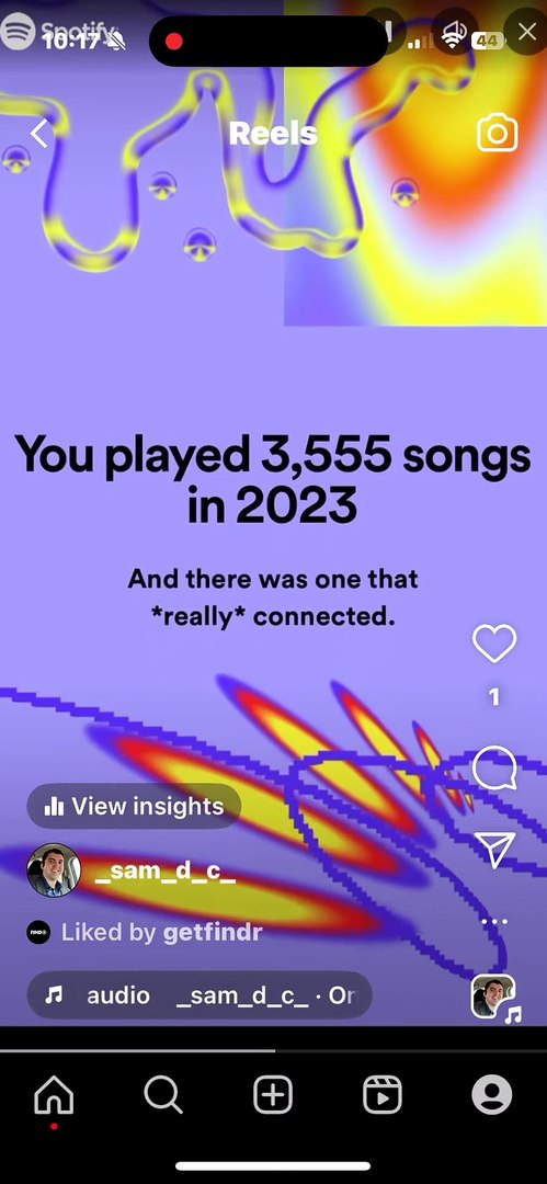⁣Spotify listening from 2024