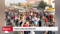 Yeni Habur gibi görüntüler! Cizre'de Kürt bayraklı korumalara sevgi gösterileri...