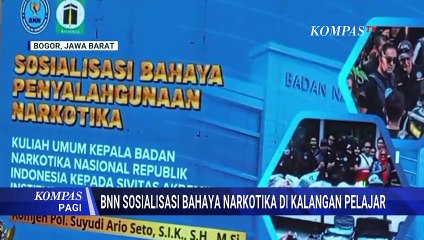 BNN Sosialisasi soal Bahaya Narkotika di Pesantren Modern Ummul Quro Al-Islami | KOMPAS PAGI
