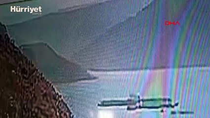 Van'da baraj gölüne uçan otomobilin güvenlik kamerası ortaya çıktı