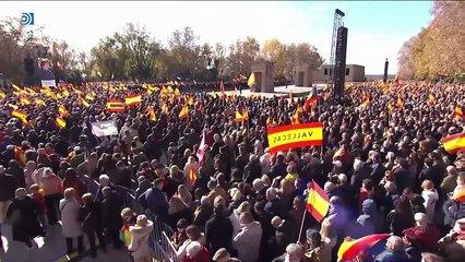 "Les venceremos en las urnas", asegura Almeida en su discurso durante la manifestación