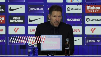 Simeone : "Nous sommes sur la bonne voie"