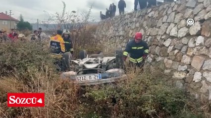 Konya'da otomobil şarampole devrildi: 82 yaşındaki sürücü hayatını kaybetti