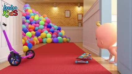 Johny Johny Yes Papa - Learn Colors with Colorful BALLS + Baby Shark Surprise Eggs - Kids Songs