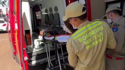 Rio do Salto: Jovem capota carro na BR-180 e vai parar no mato em Cascavel