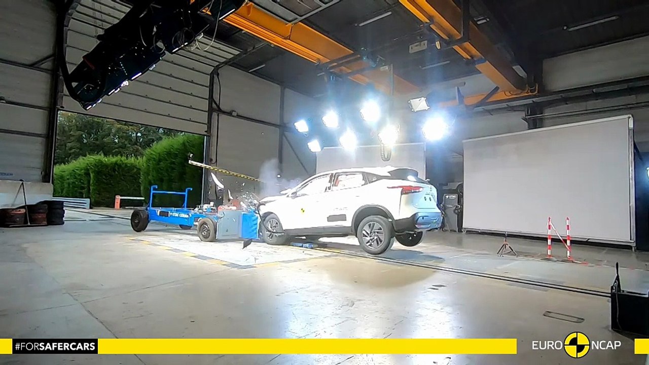 Le SUV compact Nissan Qashqai obtient quatre étoiles sur cinq possibles aux crash-tests Euro NCAP 2025