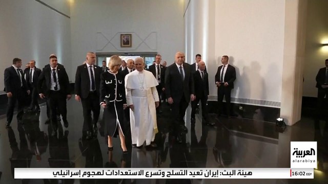 مراسم استقبال رسمية لبابا الفاتيكان لدى وصوله لبنان
